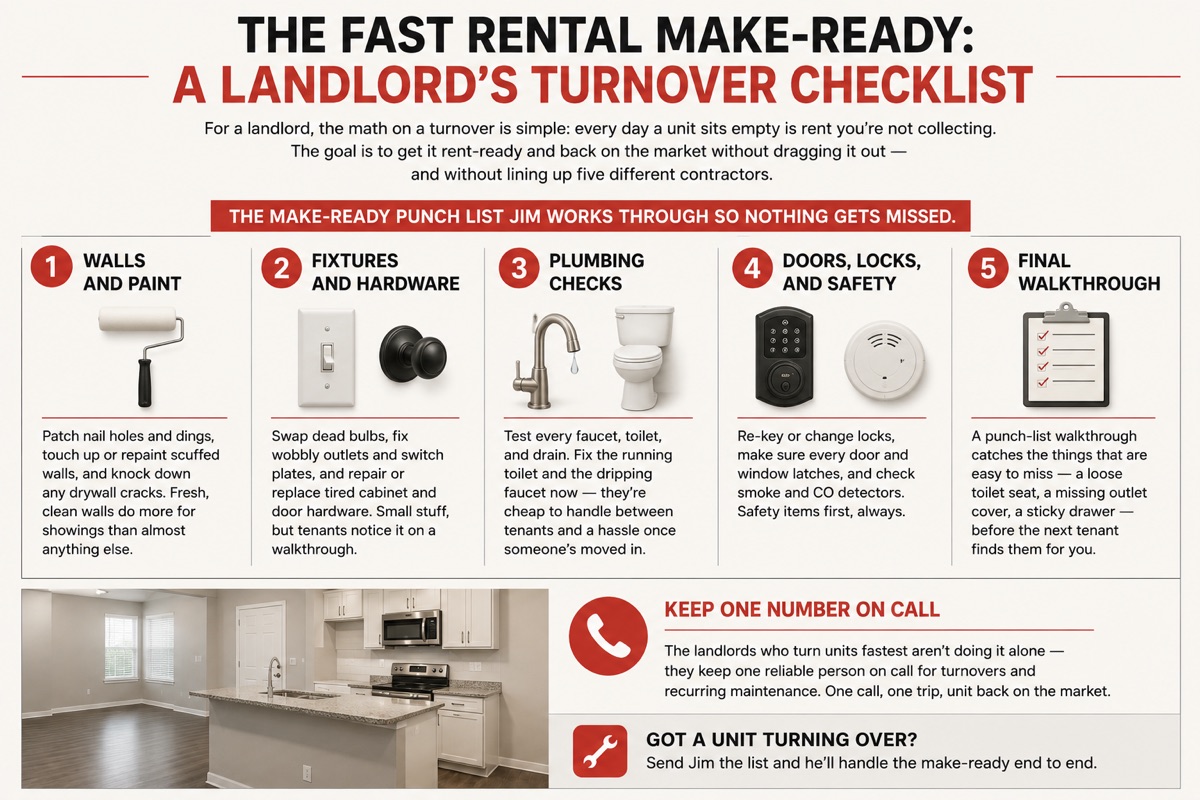The fast rental make-ready: a landlord's turnover checklist